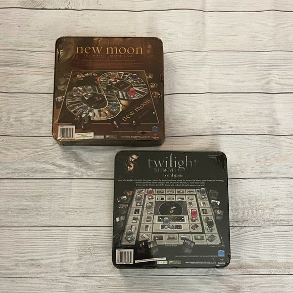 TWILIGHT + NEW MOON BOARD GAMES w/ Collectible Pieces + Collectible Tins NIB - Picture 2 of 4